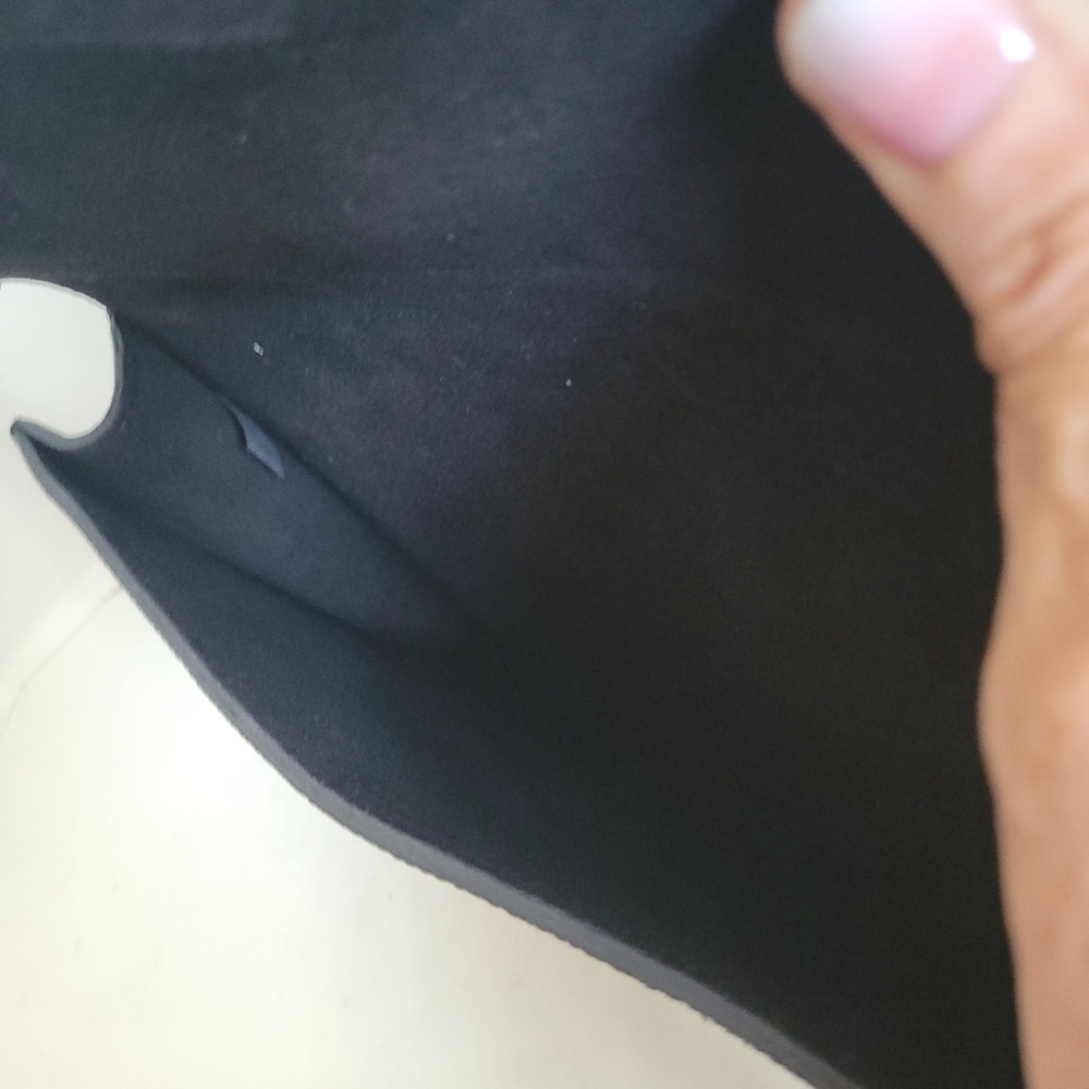 Able Womens Python Black Leather Clutch Purse - image 5